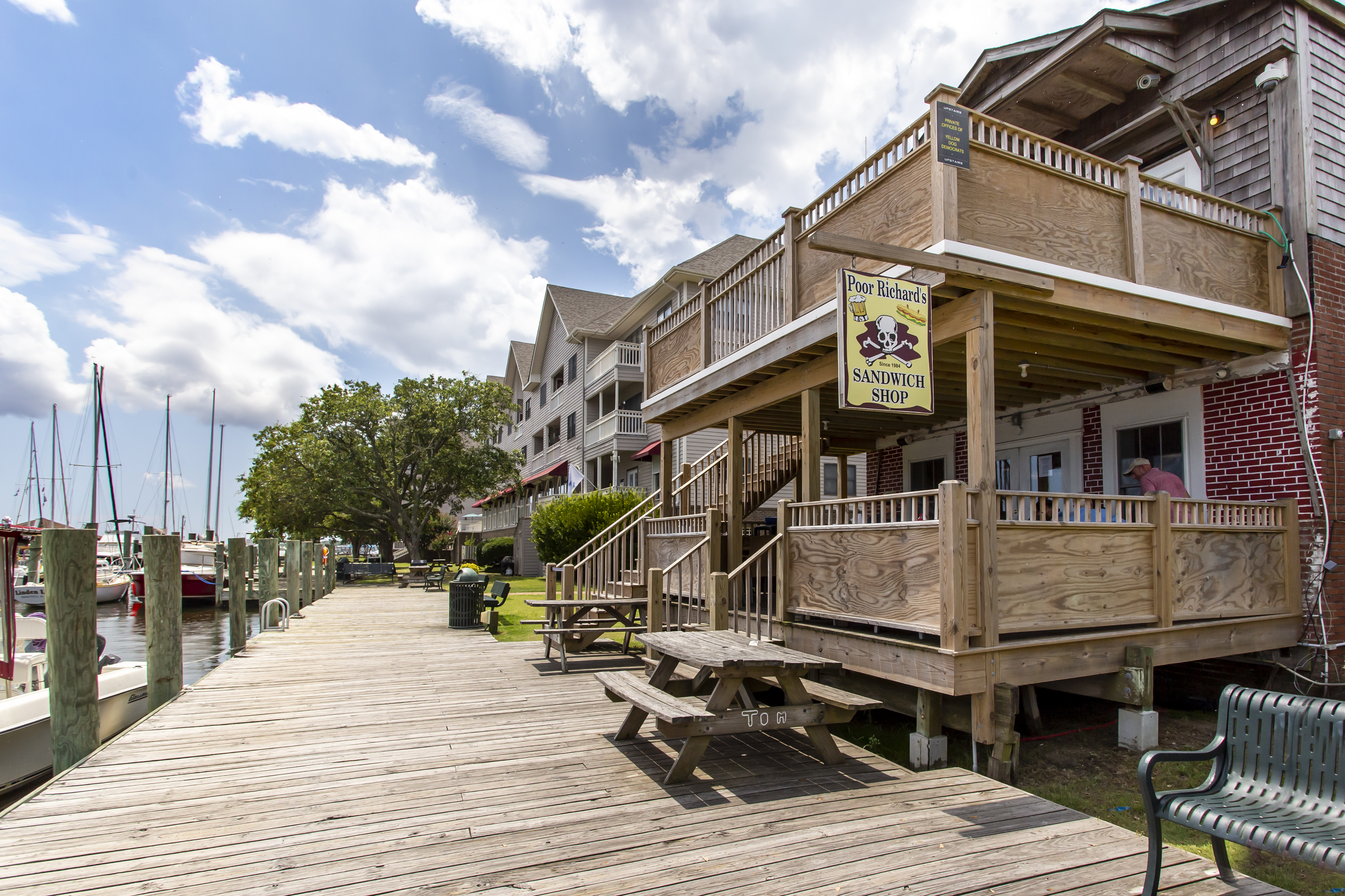 Manteo NC Outer Banks Waterfront Boardwalk