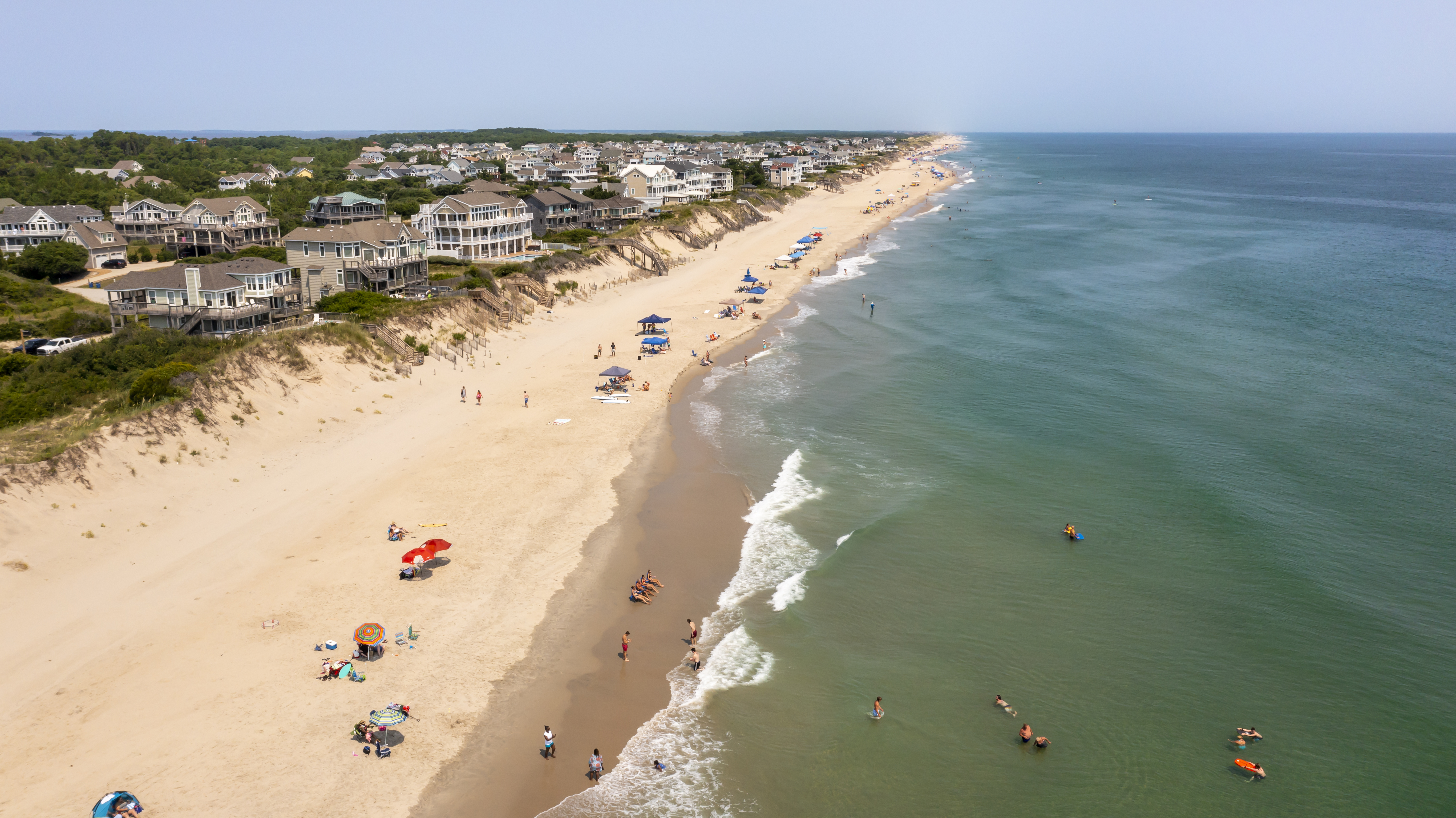 Corolla Beach Outer Banks Aerial View