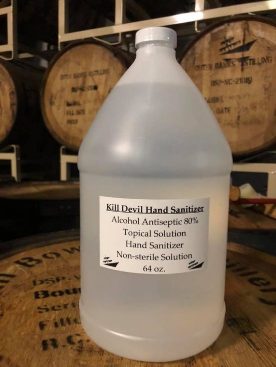 Outer Banks Distilling hand sanitizer