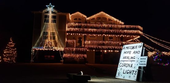 Southern Shores OBX Christmas lights during Covid 19