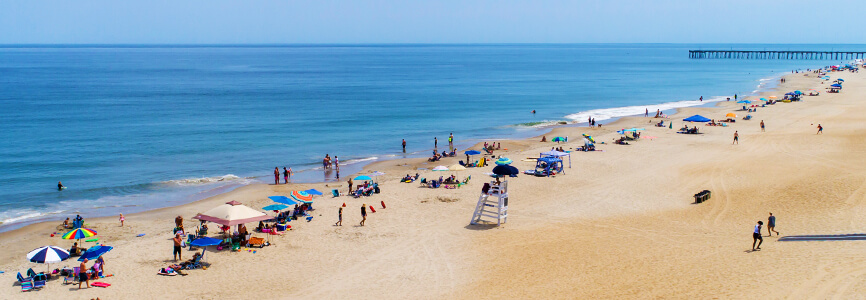 Outer Banks beach aerial