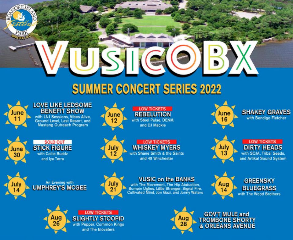 Outer Banks Summer 2022 Concert Series