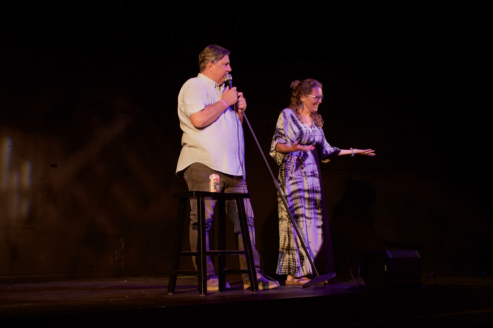 Greg Smrdel and Ami Hill of the Outer Banks Laughing Gull Comedy Club