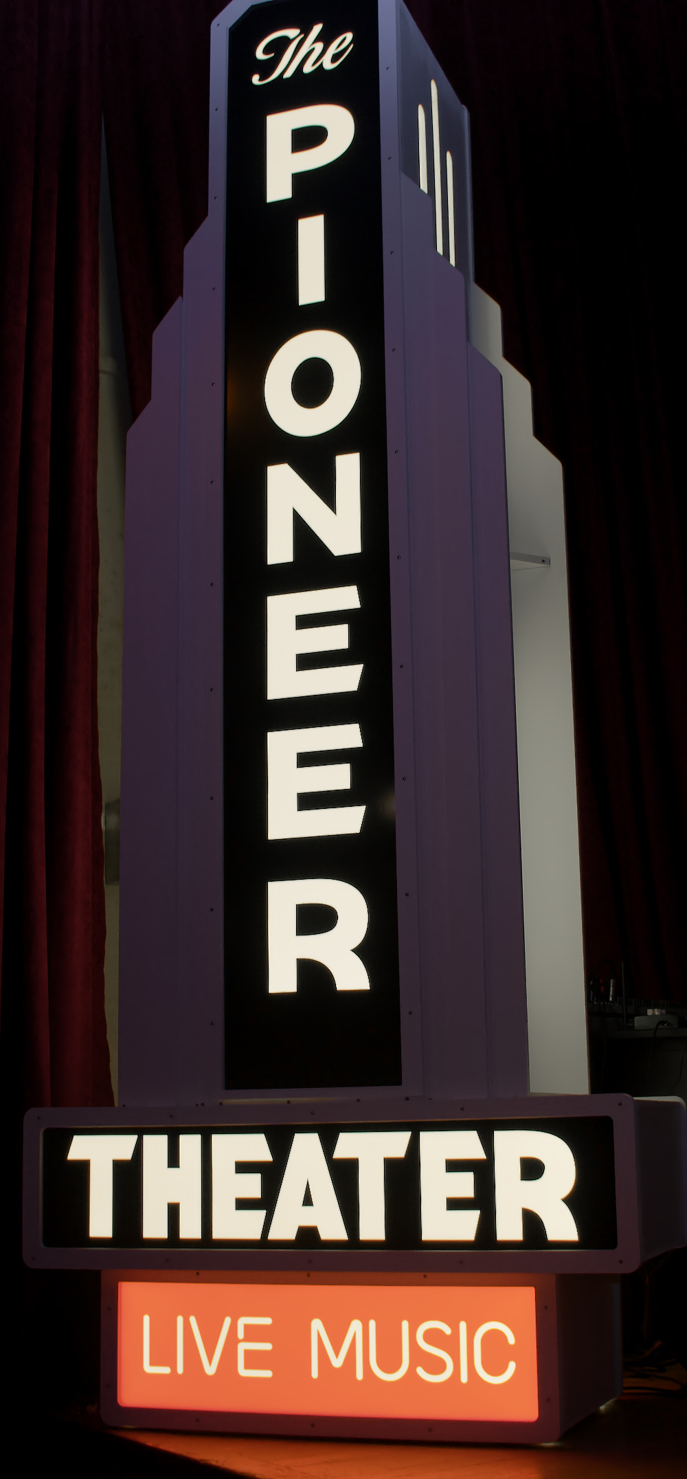 Pioneer Theater Sign Manteo NC